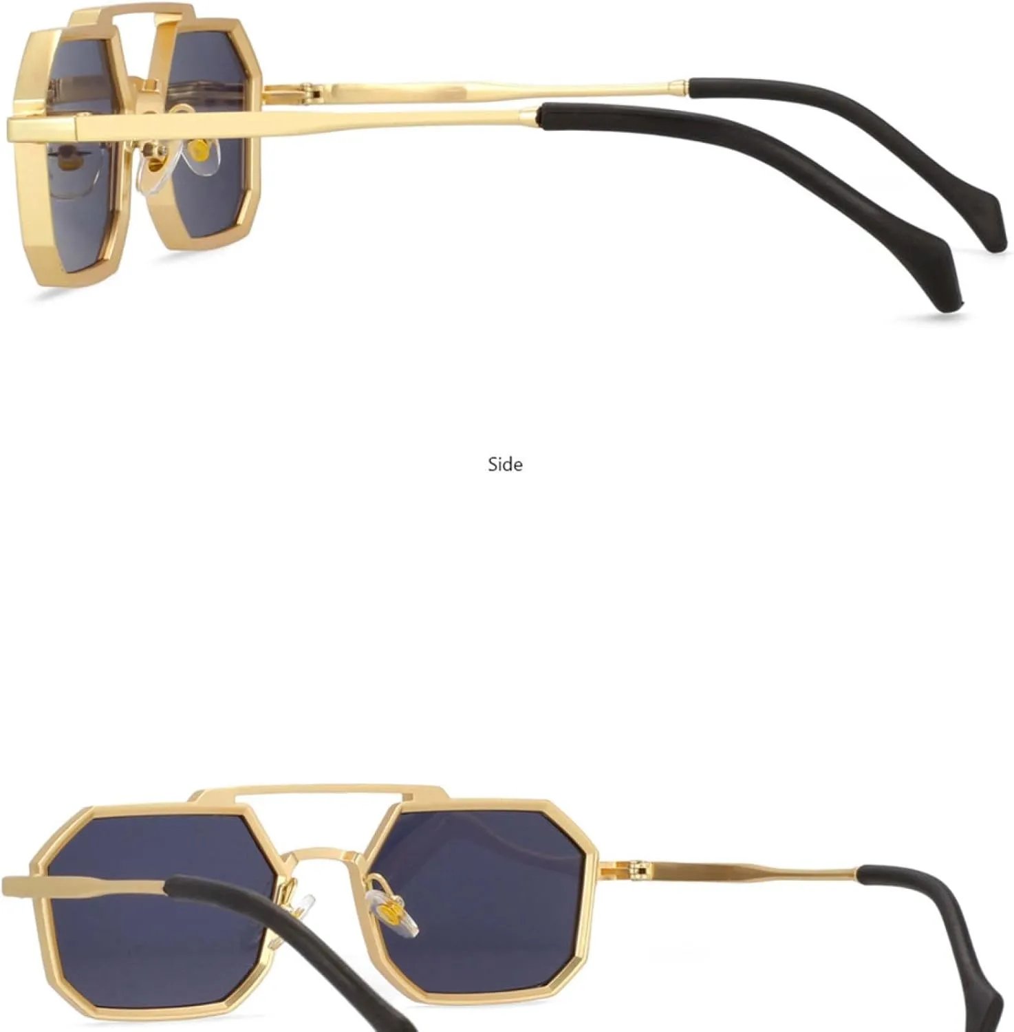 Steam Punk Sunglasses for Men Fashion Women Shades Uv400 Vintage Glasses