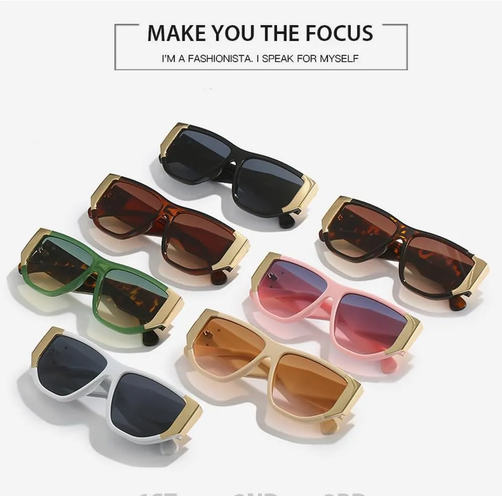 Sunglasses Women Men Vintage Shades Luxury Sun Glasses UV400 Oversized Eyewear