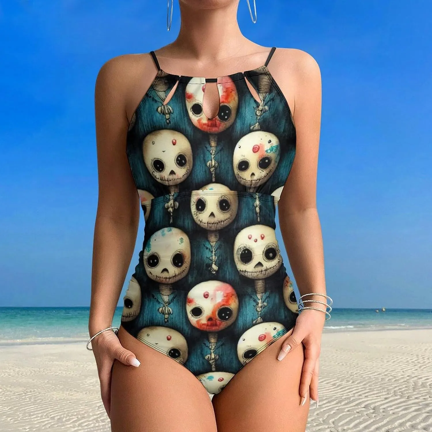 Supdreamc One Piece Swimsuit for All Women, Backless Swimwear Monokini Beachwear