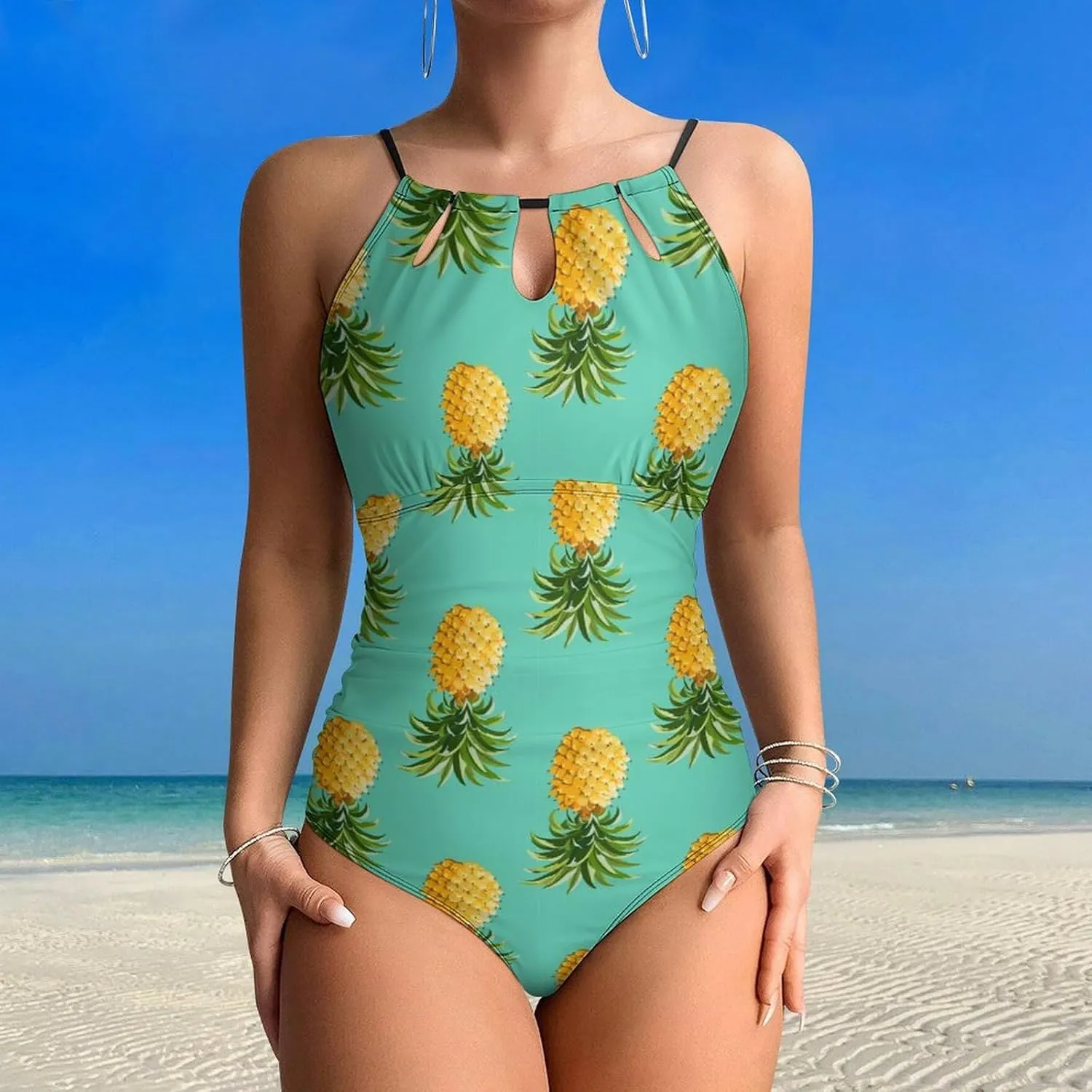 Supdreamc One Piece Swimsuit for All Women, Backless Swimwear Monokini Beachwear