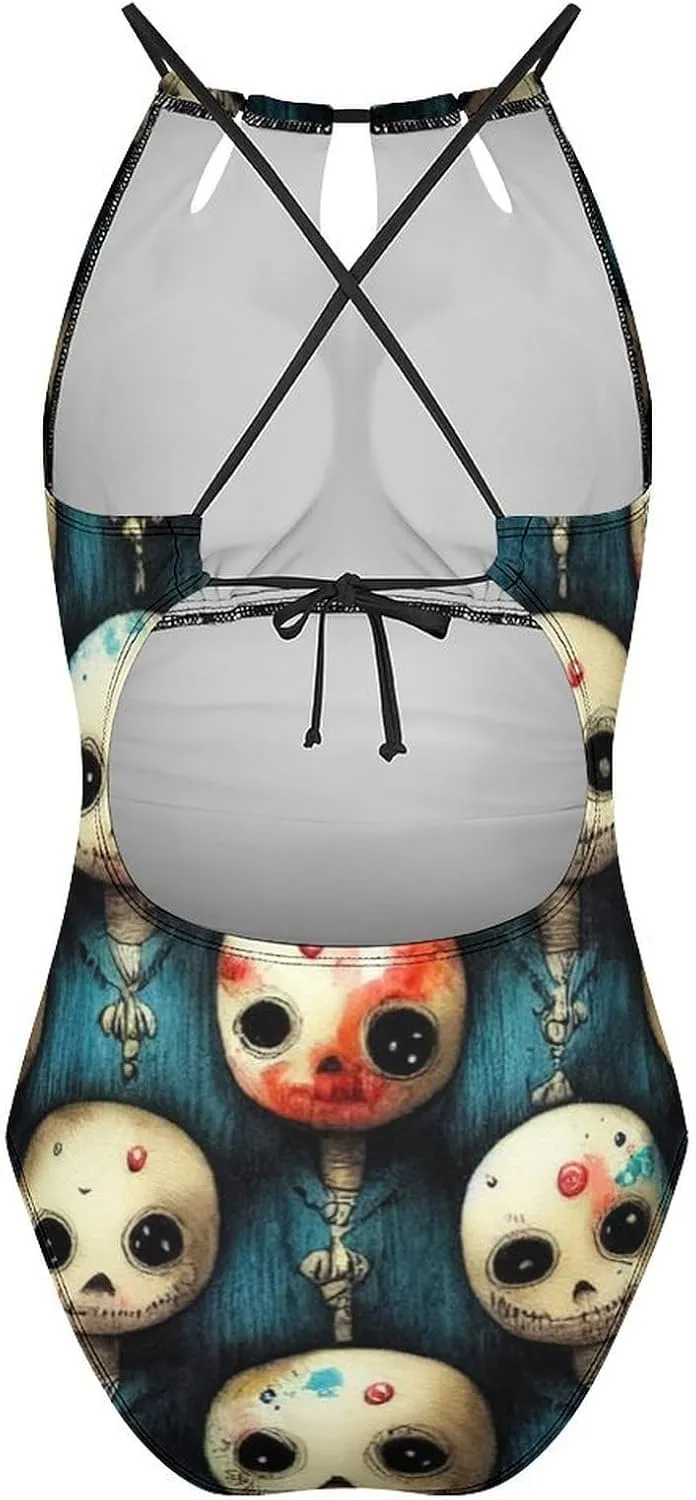Supdreamc One Piece Swimsuit for All Women, Backless Swimwear Monokini Beachwear