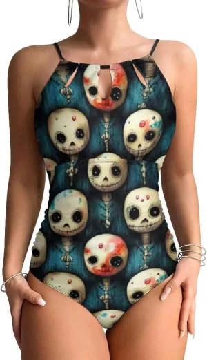 Supdreamc One Piece Swimsuit for All Women, Backless Swimwear Monokini Beachwear
