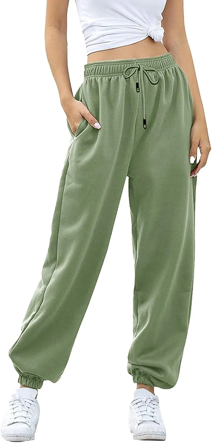 Sweatpants for Women Women's High Waisted Sweatpants Workout Active Joggers Pants Baggy Lounge Bottoms Trendy Outfits