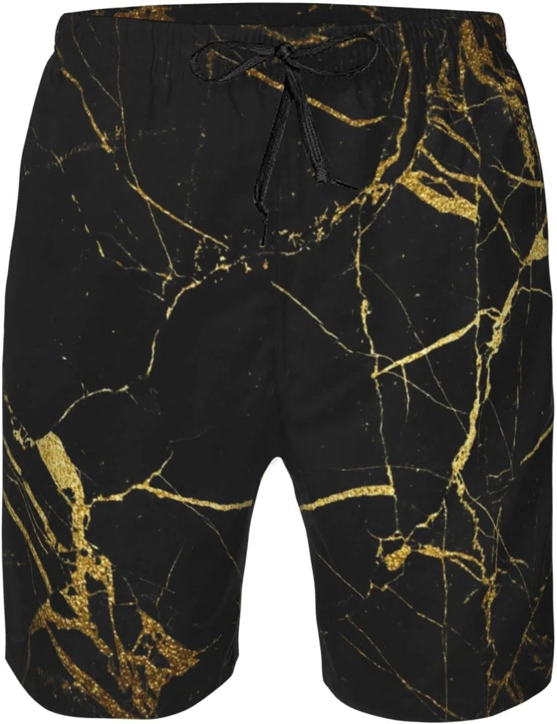 SWEET TANG Men's Soft Short Pants Breathable Beachwear Loose Shorts with Pockets