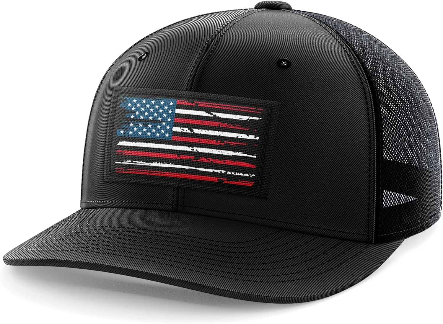Tactical Pro Supply Flexfit Hat - American Flag Hat for Men & Women | Patriotic Woven USA Flag Flexfit Hats, Tactical Hats