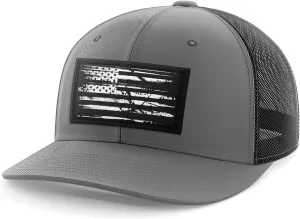 Tactical Pro Supply Flexfit Hat - American Flag Hat for Men & Women | Patriotic Woven USA Flag Flexfit Hats, Tactical Hats