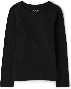 The Children's Place Girls' Basic Long Sleeve Layering Tees