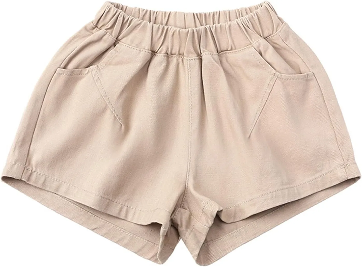 Toddler Boys Shorts French Terry Girls Cotton Shorts with Drawstring Casual Elastic Waist Pants Summer Clothes
