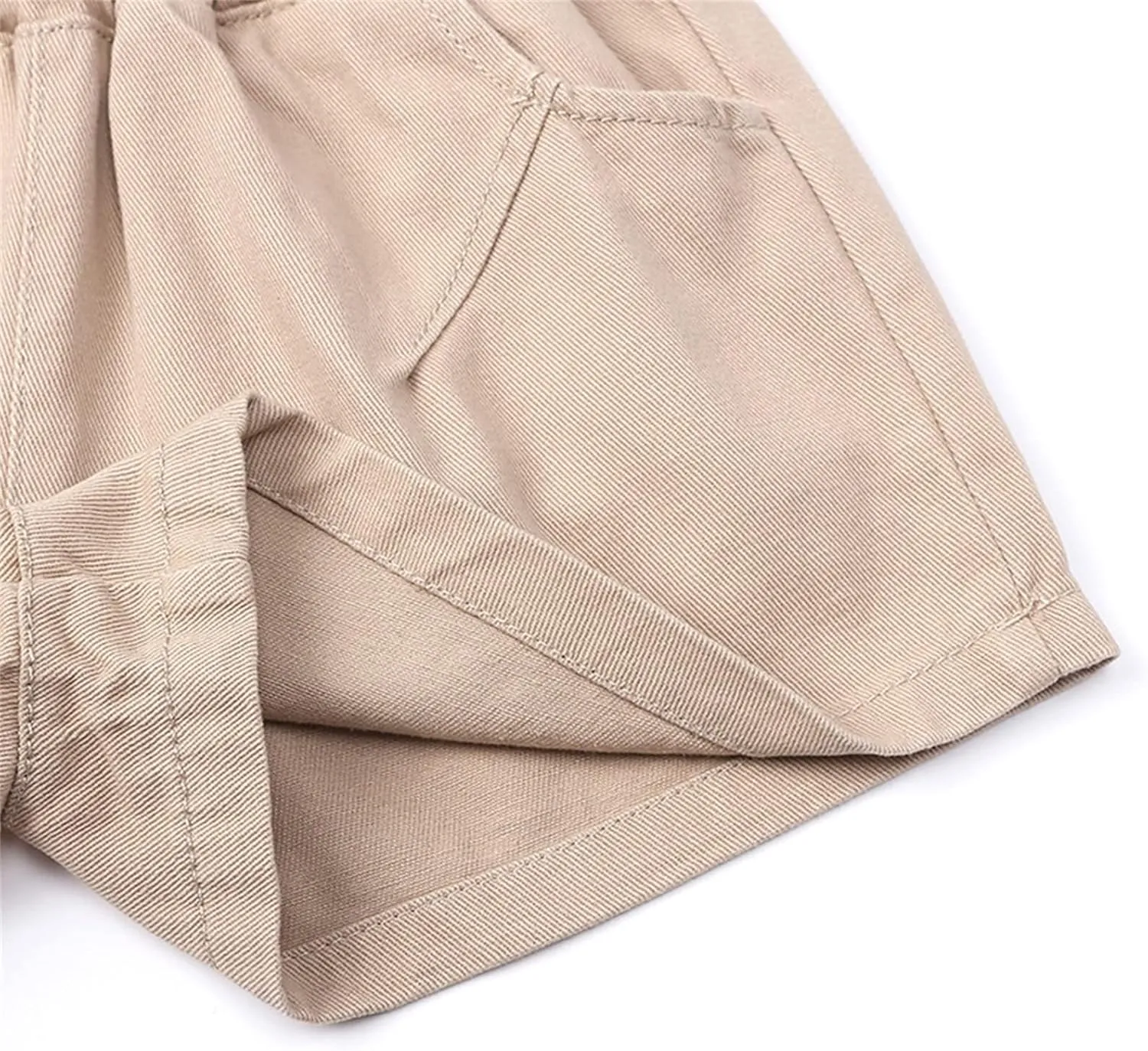 Toddler Boys Shorts French Terry Girls Cotton Shorts with Drawstring Casual Elastic Waist Pants Summer Clothes