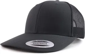 Trendy Apparel Shop Flexfit Oversize XXL Structured Blank 6 Panel Retro Trucker Mesh Cap