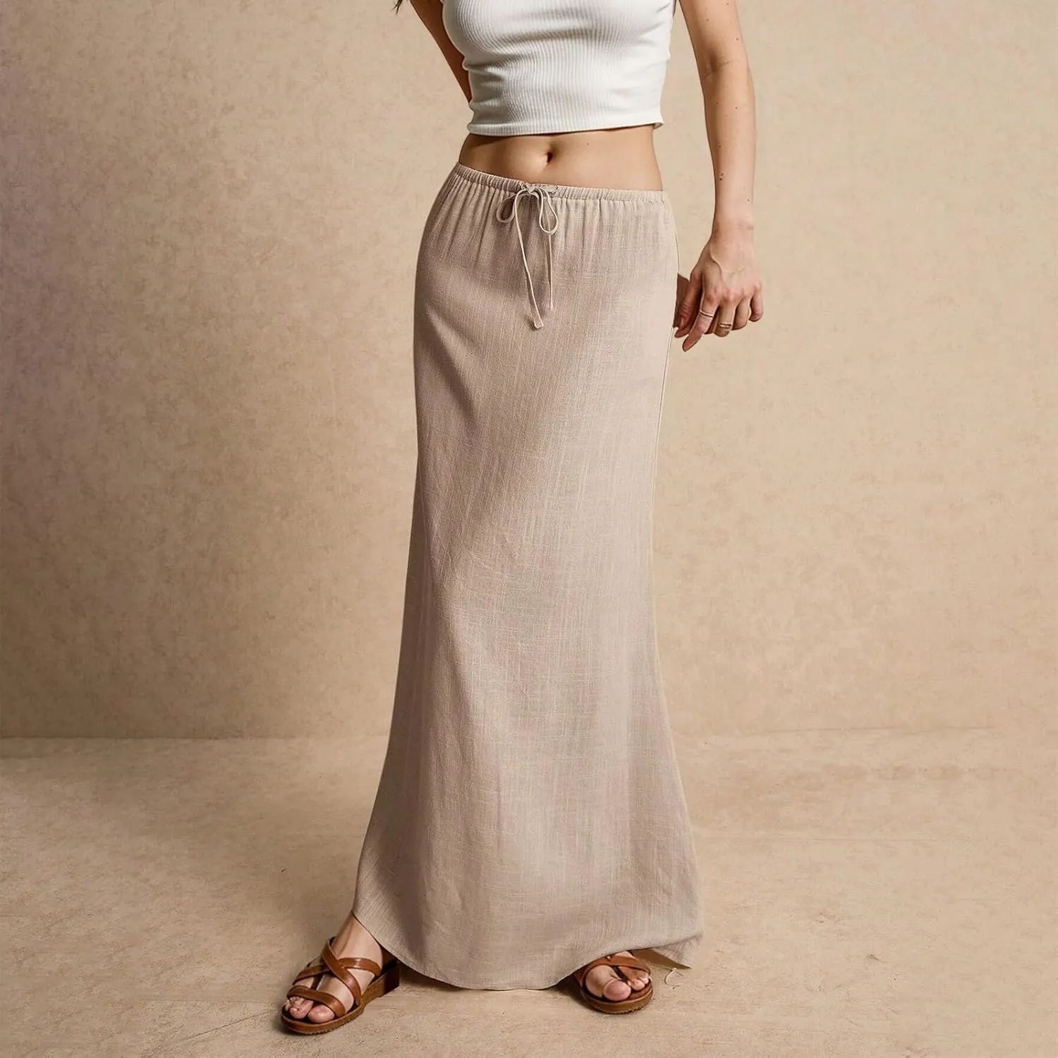 Trendy Women's Skirts, Casual Vacation Maxi Elegantes Beach Womens Skirts