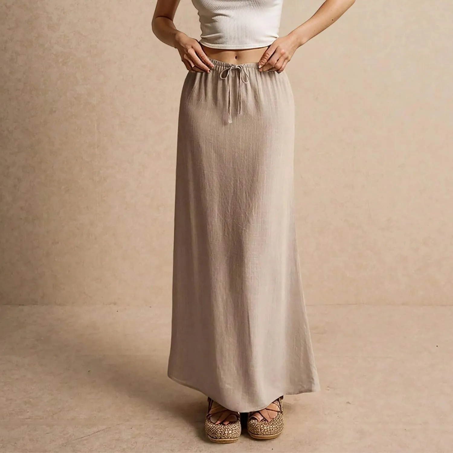 Trendy Women's Skirts, Casual Vacation Maxi Elegantes Beach Womens Skirts