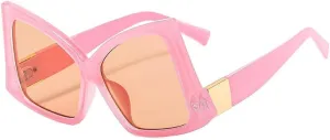 Vintage Irregular Sunglasses Women Color Leopard Frame Cat Eye Female Shades Luxury Sun Glasses UV400 Eyewear