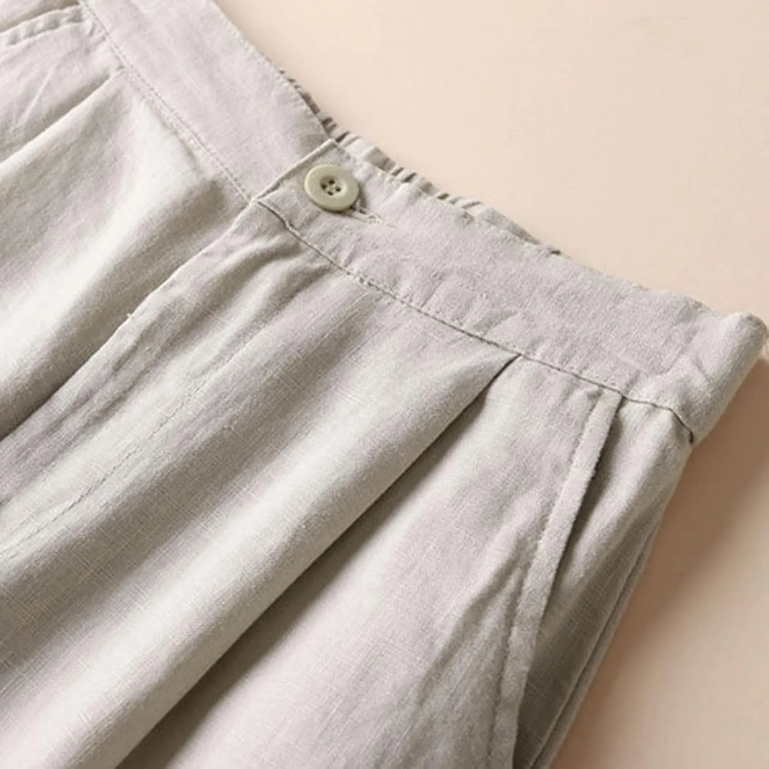 Wide Leg Pants Women Solid Color Stretch Sweatpants Straight Leg Trousers Elastic Waist Fall Bottoms for Women