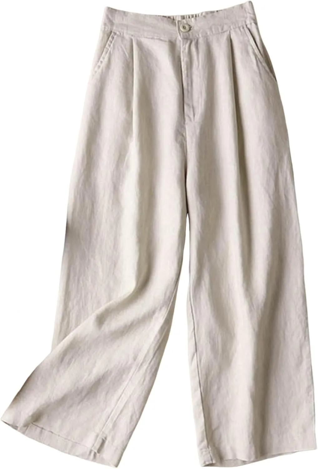 Wide Leg Pants Women Solid Color Stretch Sweatpants Straight Leg Trousers Elastic Waist Fall Bottoms for Women