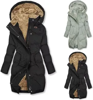 Winter Jackets for Women Fleece Lined Parka Faux Fur Hooded Coat Thick Thermal Jacket Snow Ski Jacket Outdoor Coats