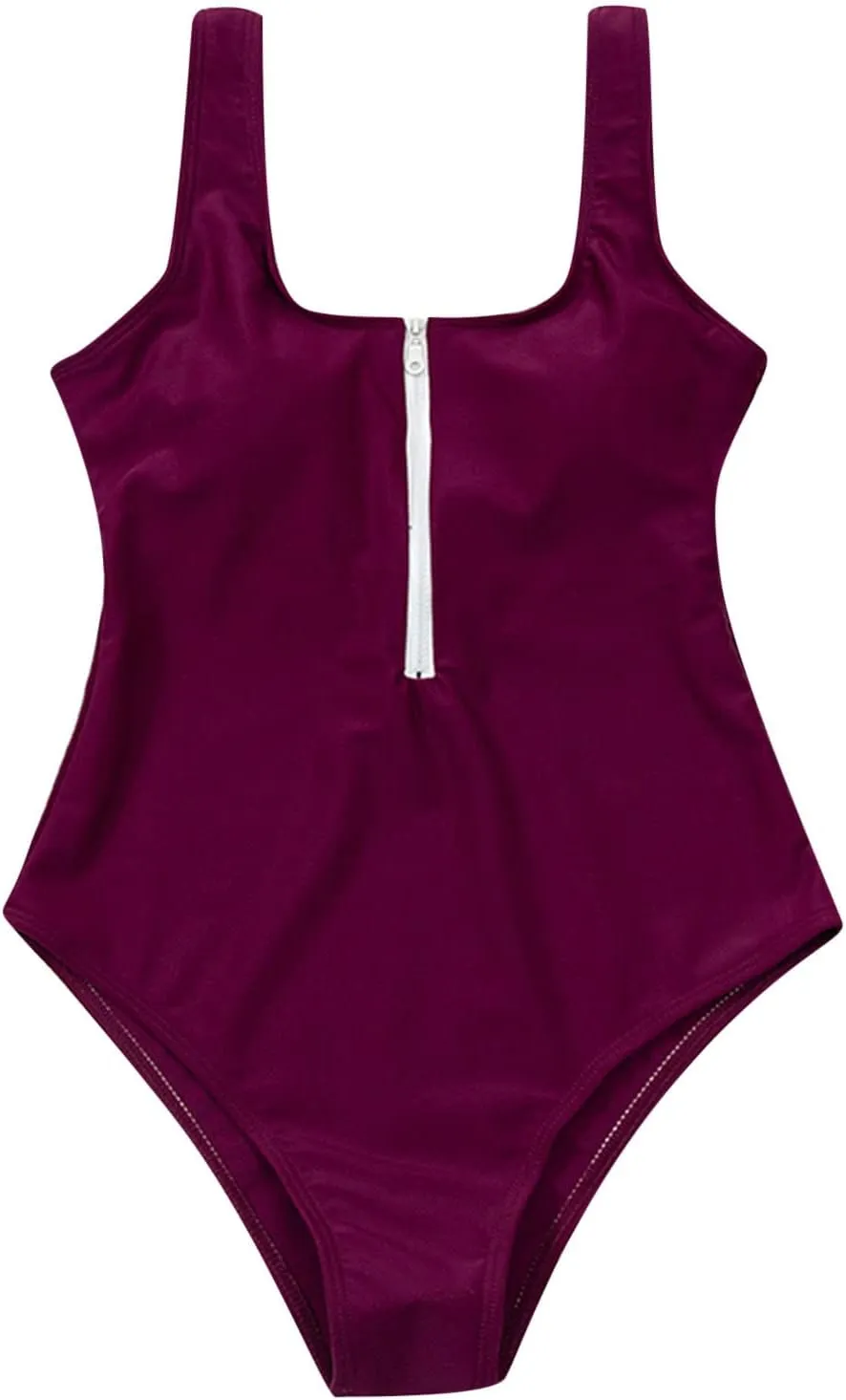 Women One Piece Swimsuits Cutout V Neck Tummy Control O Ring Sexy Swimsuits Vintage Bathing Suits Push up Swimwear