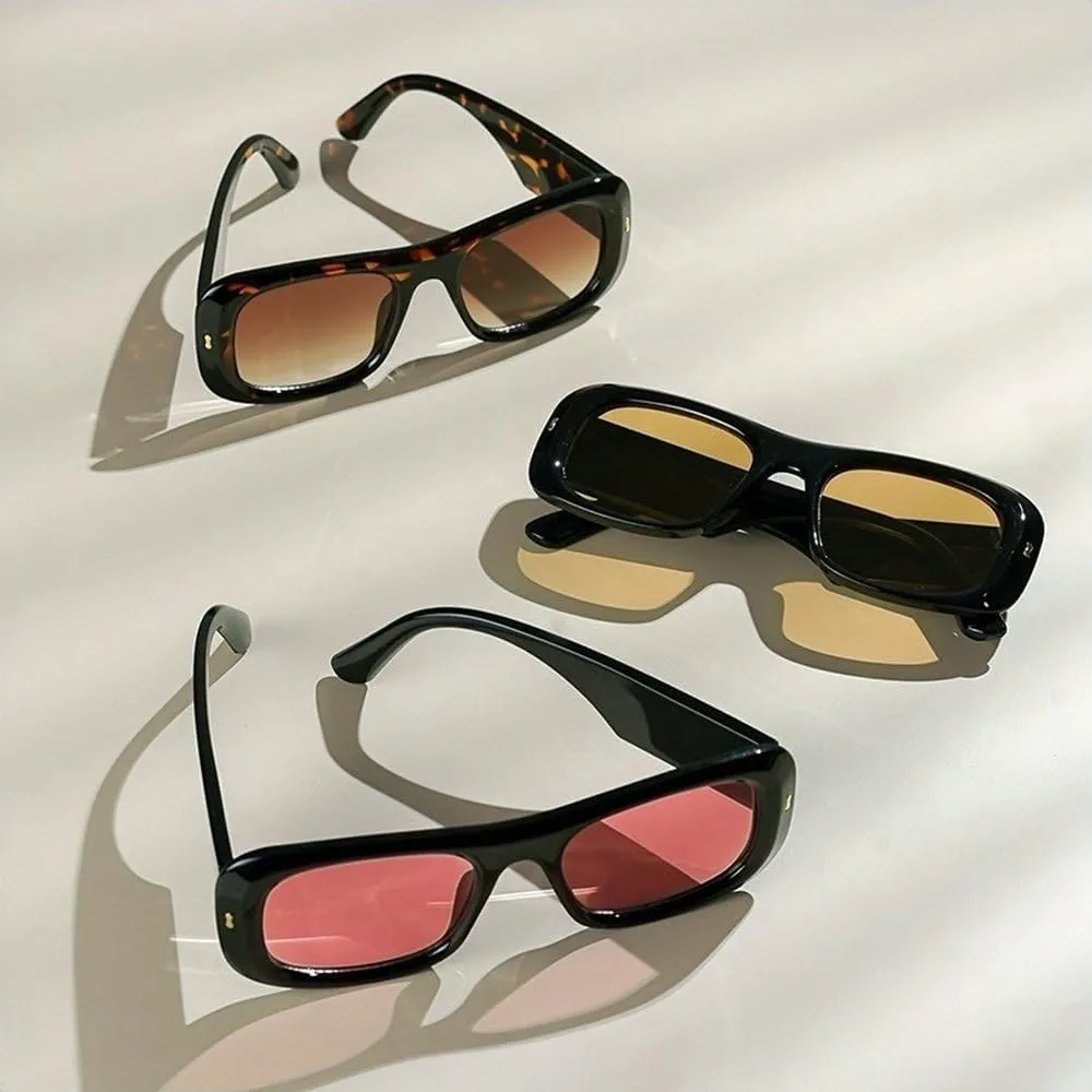 Women Oversized Sunglasses For Women Men Fashion Rivet Sun Glasses Retro Trending Shades UV400