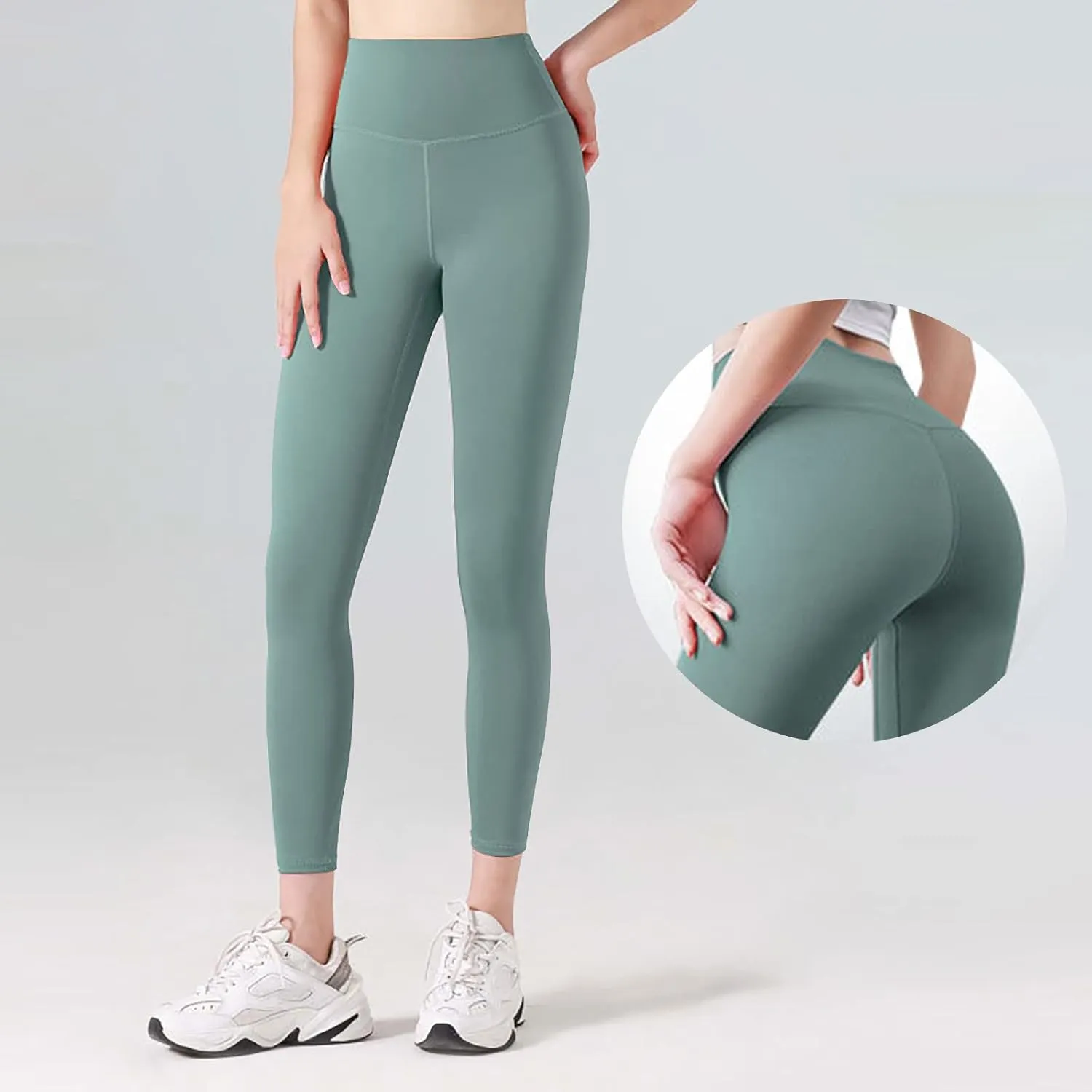 Women Yoga Pants Flared Pants for Women Solid Color High Waisted Yoga Pants Crossover Yoga Pants with Tummy Control