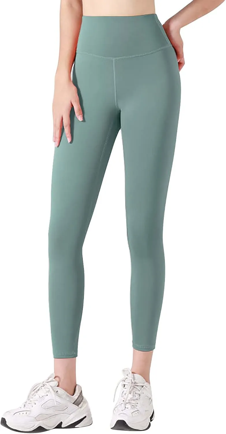 Women Yoga Pants Flared Pants for Women Solid Color High Waisted Yoga Pants Crossover Yoga Pants with Tummy Control