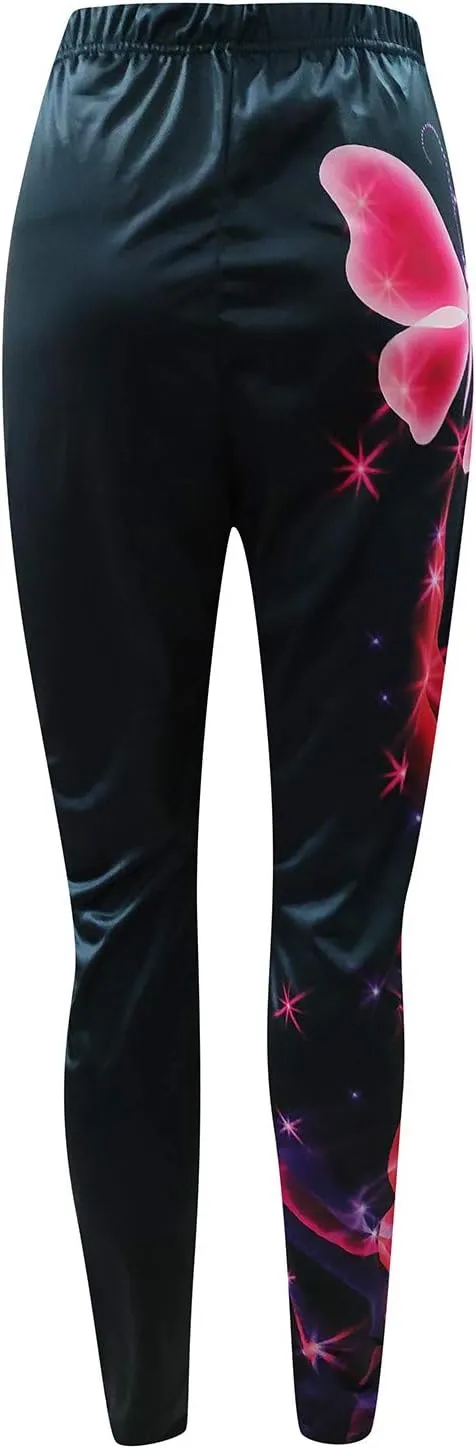 Women Yoga Pants Sport Pants Casual Women Plus Fashion Size Waist Yoga Pants Funny Graphic Stretchy Pants Women