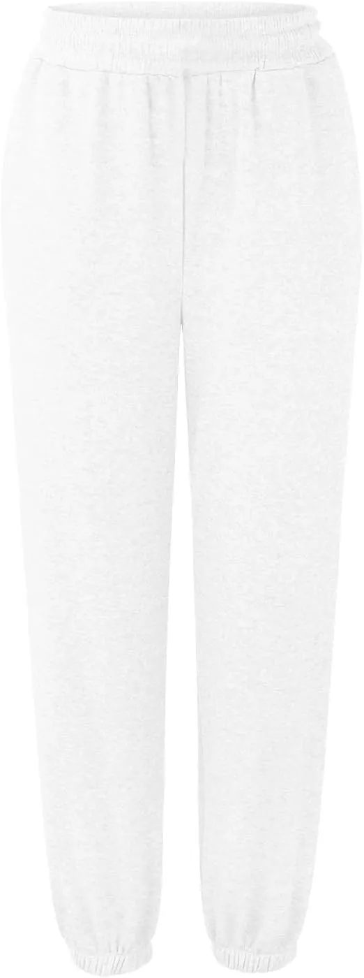 Women's High Waisted Sweatpants Cinch Bottom Sporty Active Joggers Pants Workout Baggy Lounge Bottoms with Pockets