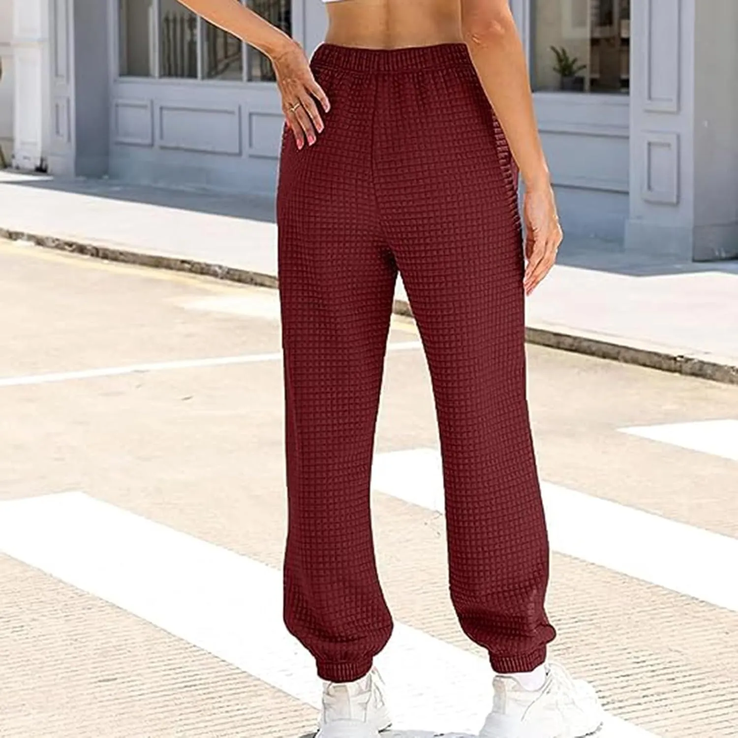 Women's High Waisted Sweatpants Workout Active Joggers Pants Baggy Lounge Bottoms Active Pants with Pockets