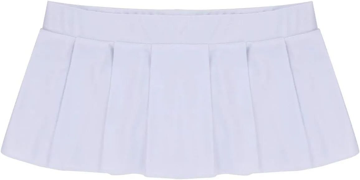 Women's Schoolgirl Cosplay Costome Low Rise Mini Pleated Skirt Party Clubwear Outfits