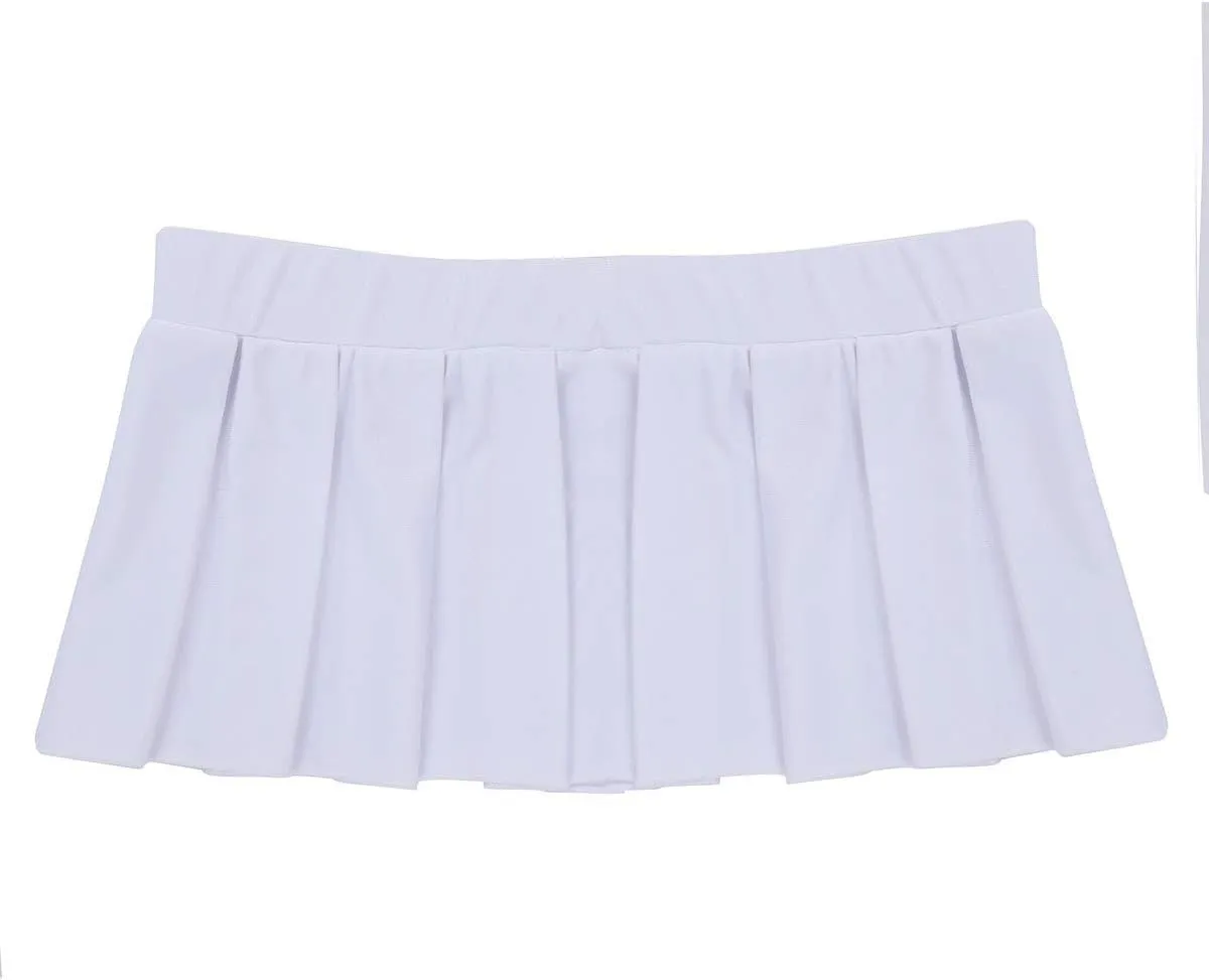 Women's Schoolgirl Cosplay Costome Low Rise Mini Pleated Skirt Party Clubwear Outfits
