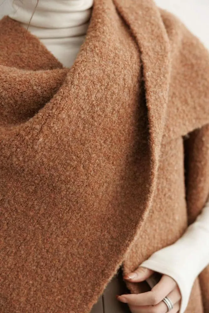 Womens Shawls and Wraps Soft Open Front Cardigan Cashmere Wrap Knit Pashmina Chunky Scarf Poncho Coat Fall Winter 2024