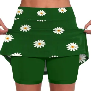 Womens Skorts with Pockets 2025 Summer Tummy Control Yoga Short High Waist Cargo Casual Loose Fittted Micro Skirts