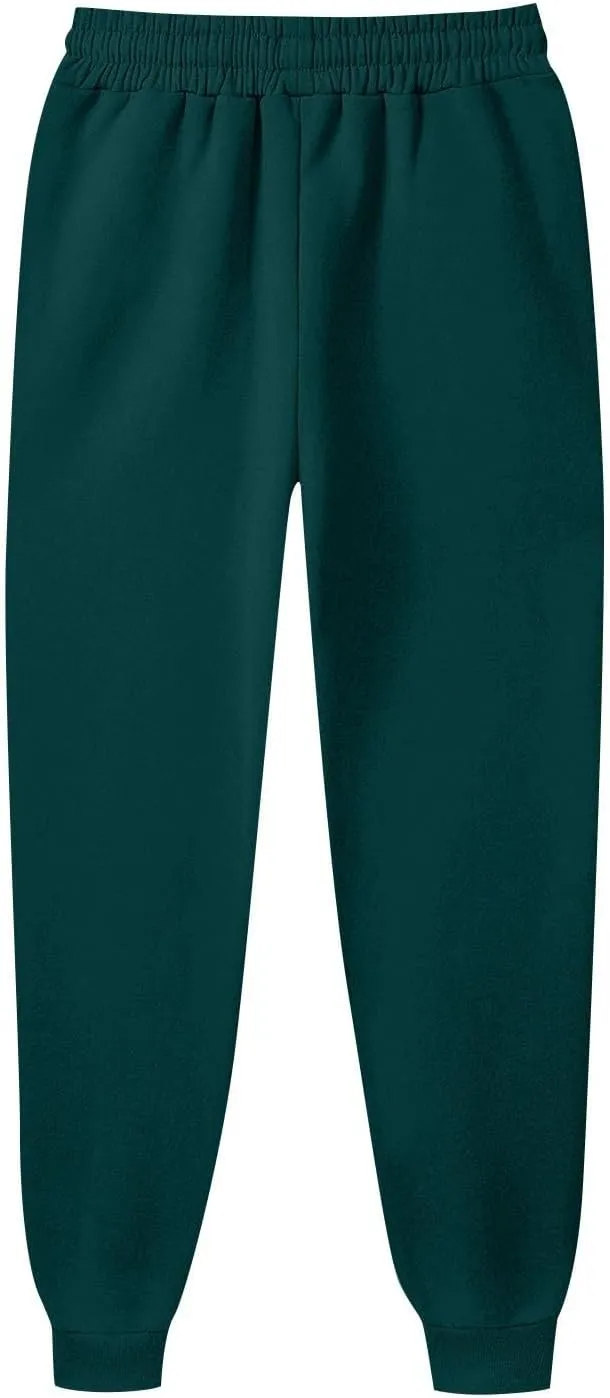 Women's Sweatpants Workout Active Joggers Cinch Bottoms High Waisted Drawstring Lounge Baggy Sweat Pants with Pockets