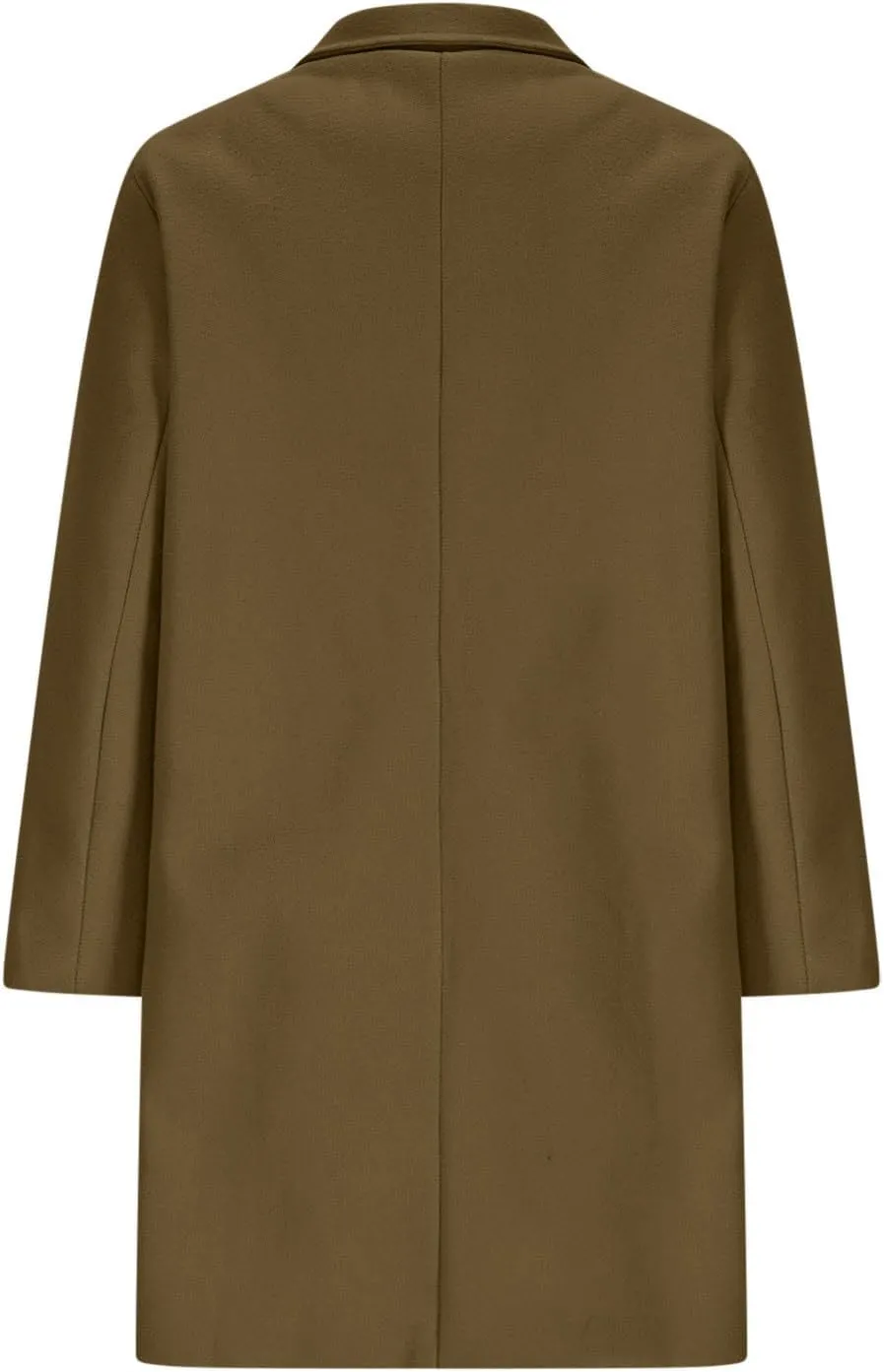 Womens Wool Blend Coat, Long Sleeve Lapel Collar Open Front Cardigan Winter Drawstring Loose Office Pea Coats