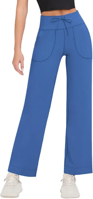 Yoga Pants with Side Pockets, Bell Bottoms for Women,Womens Trouser Pants,Womens Leggings High Waisted