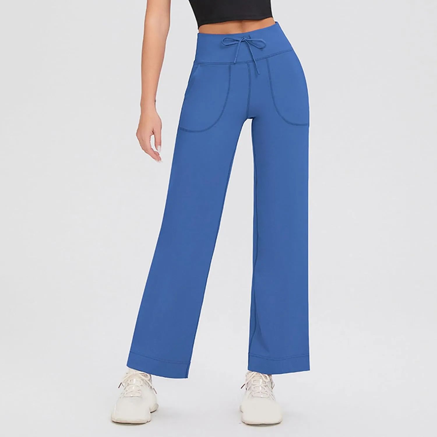 Yoga Pants with Side Pockets, Bell Bottoms for Women,Womens Trouser Pants,Womens Leggings High Waisted