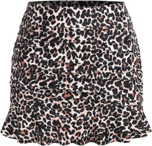 ZAFUL Women High Waisted Swim Skirts Ruffle Ruched Mini Skirt Tummy Control Bikini Bottoms